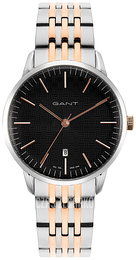 Gant Czarny/Stal w kolorze różowego złota Ø40 mm GT077003