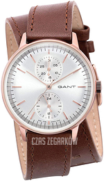 Gant Srebrny/Skóra Ø36 mm GTAD09000799I
