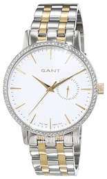 Gant Park Hill II Biały/Stal w odcieniu złota Ø38 mm W109219