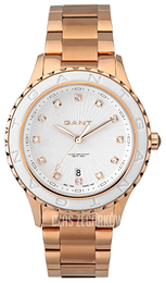 Gant Byron Srebrny/Stal w kolorze różowego złota Ø40 mm W70534