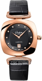 Glashütte Original Lady Pavonina Czarny/Skóra 31x31 mm 03-01-28-05-02