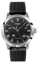 Glashütte Original Senator Czarny/Guma Ø42 mm 100-02-25-12-04