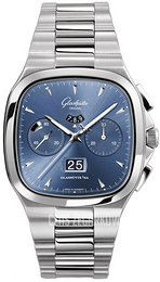 Glashütte Original Senator Niebieski/Stal 40x40 mm 37-02-03-02-70