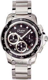 Glashütte Original Sport Evolution Czarny/Stal Ø42 mm 39-31-43-03-14