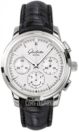 Glashütte Original Senator Srebrny/Skóra Ø40 mm 39-31-45-42-04