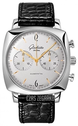 Glashütte Original Senator Sixties Srebrny/Skóra Ø41.4 mm 39-34-03-32-04