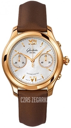 Glashütte Original Lady Serenade Chronograph Biały/Tkanina Ø38 mm 39-34-11-01-04