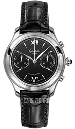 Glashütte Original Lady Serenade Chronograph Czarny/Skóra Ø38 mm 39-34-13-02-44