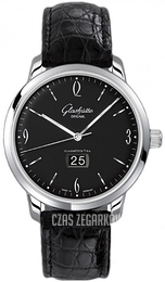 Glashütte Original Senator Sixties Czarny/Skóra Ø42 mm 39-47-03-02-04