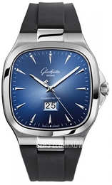 Glashütte Original Senator Seventies Niebieski/Guma 40x40 mm 39-47-13-12-06