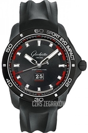 Glashütte Original Sport Evolution Czarny/Guma Ø46 mm 39-47-16-16-04