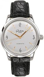 Glashütte Original Senator Sixties Srebrny/Skóra Ø39 mm 39-52-01-02-04