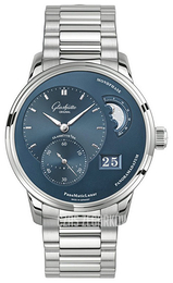 Glashütte Original Pano Niebieski/Stal Ø40 mm 90-02-46-32-70