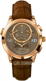 Glashütte Original Pano Panomatic Chrono Brązowy/Skóra Ø39.4 mm 95-01-14-01-04