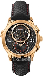 Glashütte Original Pano Panomatic Chrono Czarny/Skóra Ø39.4 mm 95-01-15-01-04