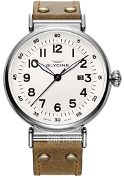 Glycine F104 Srebrny/Skóra Ø48 mm GL0125