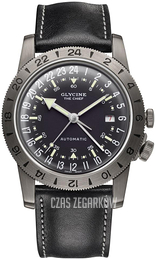 Glycine Airman Czarny/Skóra Ø40 mm GL0246
