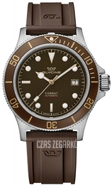Glycine Combat Sub Brązowy/Guma Ø42 mm GL0328