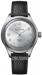 Glycine Bienne 1914 Srebrny/Skóra Ø39 mm GL0333