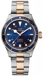 Glycine Combat Sub Niebieski/Stal w kolorze różowego złota Ø36 mm GL0340