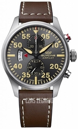 Glycine Airpilot Chrono Czarny/Skóra Ø44 mm GL0359