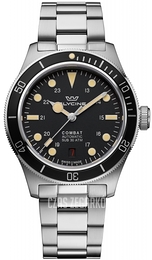 Glycine Combat Sub Czarny/Stal Ø39 mm GL0402