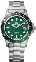 Glycine Combat Sub Zielony/Stal Ø42 mm GL1014