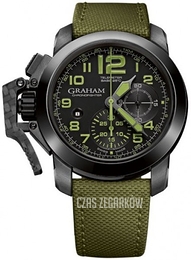 Graham Chronofighter Oversize Czarny/Tkanina Ø47 mm 2CCAU.G01A