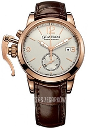Graham Chronofighter 1965 Srebrny/Skóra Ø42 mm 2CXAP.S03A