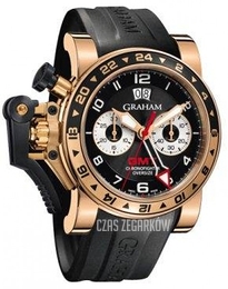 Graham Chronofighter Oversize Czarny/Guma Ø47 mm 2OVGR.B21A