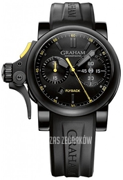 Graham Chronofighter Flyback Trigger Czarny/Guma Ø46 mm 2TRAB.B11A