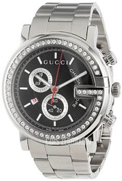 Gucci G Chrono Czarny/Stal Ø44 mm YA101324