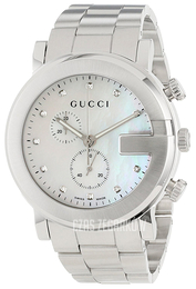 Gucci G Chrono Biały/Stal Ø44 mm YA101351