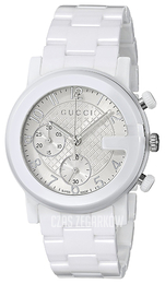 Gucci G Chrono Biały/Czeramiczna Ø38 mm YA101353