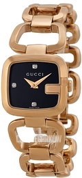 Gucci G Gucci Czarny/Stal w kolorze różowego złota YA125512