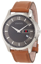Gucci 126 LG Szary/Skóra Ø40 mm YA126302