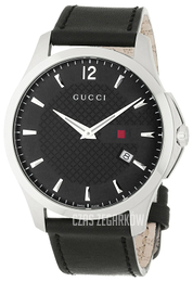 Gucci 126 LG Czarny/Skóra Ø40 mm YA126304