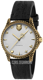 Gucci Srebrny/Skóra Ø38 mm YA1264002