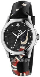 Gucci Le Marche Des Merveilles Czarny/Skóra Ø38 mm YA1264007