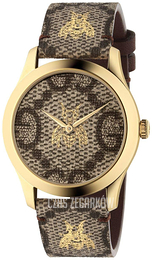Gucci G-Timeless Brązowy/Skóra Ø38 mm YA1264068