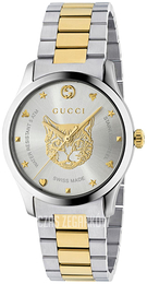 Gucci G-Timeless Srebrny/Stal w odcieniu złota Ø38 mm YA1264074