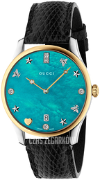 Gucci G-Timeless Niebieski/Skóra Ø36 mm YA1264090