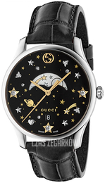 Gucci G-Timeless Czarny/Skóra Ø36 mm YA1264091