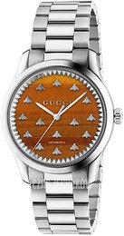 Gucci G-Timeless Pomarańczowy/Stal Ø38 mm YA1264177