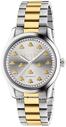 Gucci G-Timeless Srebrny/18 karatowe żółte złoto Ø38 mm YA1264189
