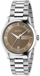 Gucci G-Timeless Brązowy/Stal Ø38 mm YA126445