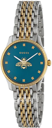 Gucci G-Timeless Niebieski/Stal w odcieniu złota Ø29 mm YA1265029