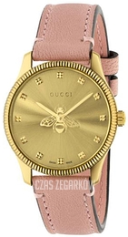 Gucci G-Timeless Żółte złoto/Skóra Ø29 mm YA1265041
