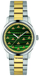 Gucci G-Timeless Zielony/Stal w odcieniu złota Ø38 mm YA1265042