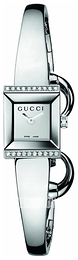 Gucci 128 SM Srebrny/Stal 14x14 mm YA128504